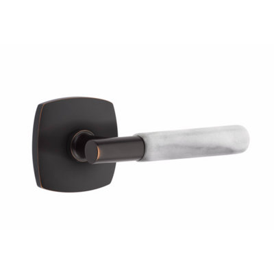 Select Round Passage (Hall & Closet) Door Lever with Square Rosette