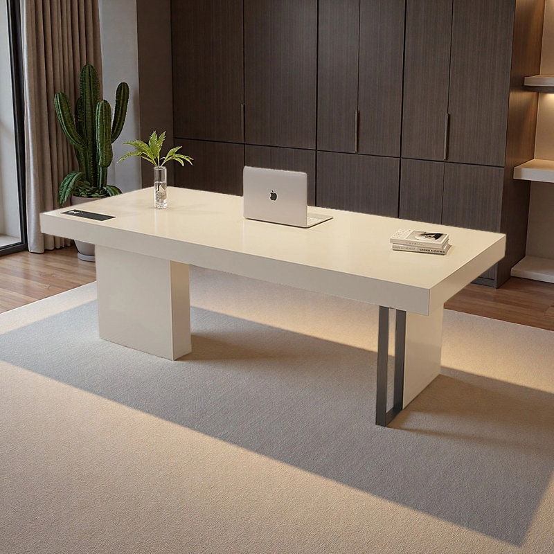Italian-style office desk work surface, 29.53" H x 78.74" W x 31.5" D