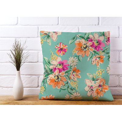 Haryln Floral Square Cushion