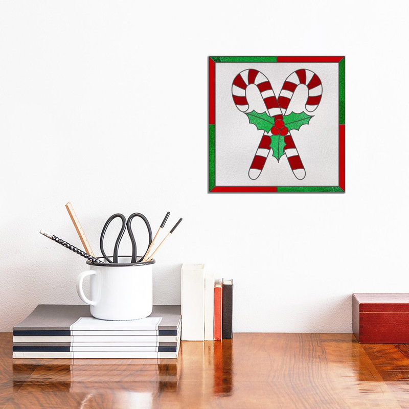 Peppermint Joy by 5by5collective - Wrapped Canvas Print, 30.48 cm H x 30.48 cm W