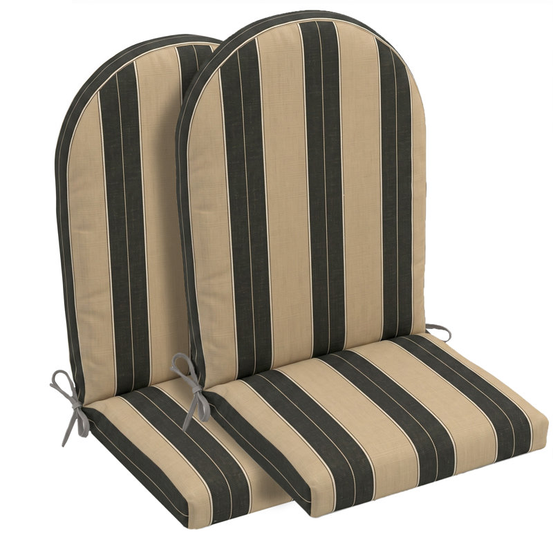 Coussin de chaise Adirondack (ensemble de 2), 2, Sunbrella - Berenson Tuxedo