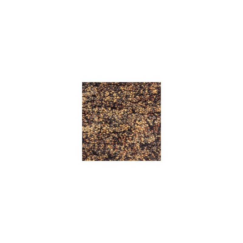 Izzie Wool Area Rug in Brown, Rectangle 5' x 7'6"