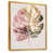 Toile avec cadre flottant or