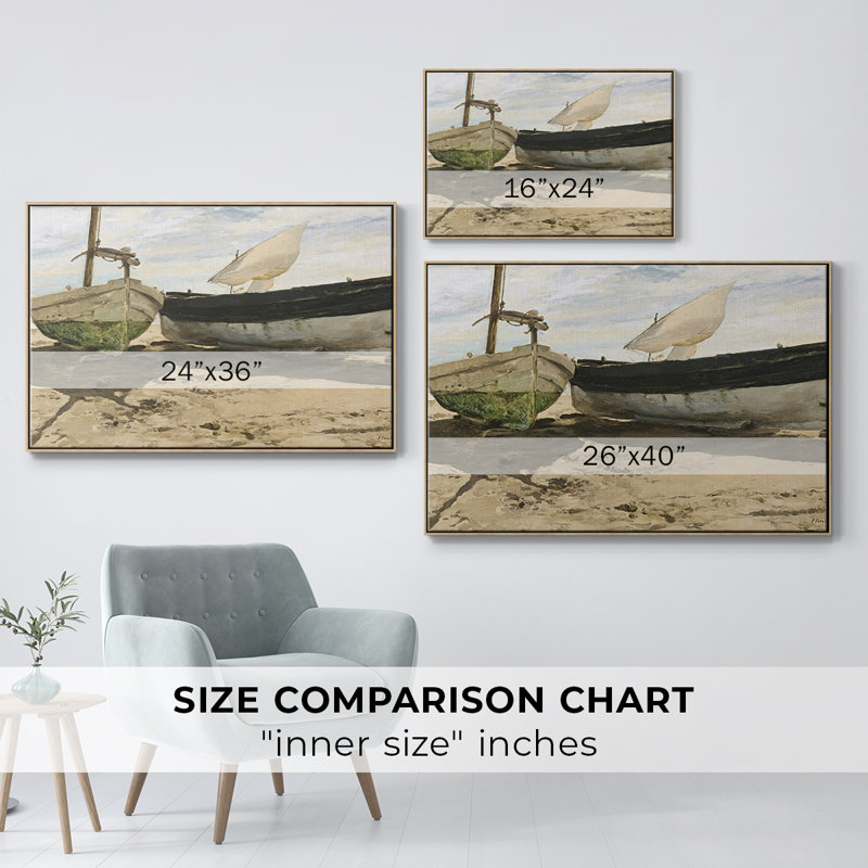 «Vintage Nautical Print-XXVI» sur toile, Toile encadrée flottée blanche, H 25 po x l 37 po