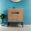 Meuble-lavabo simple flottant / autoportant de 24 po avec plateau en céramique Mossey-132504851