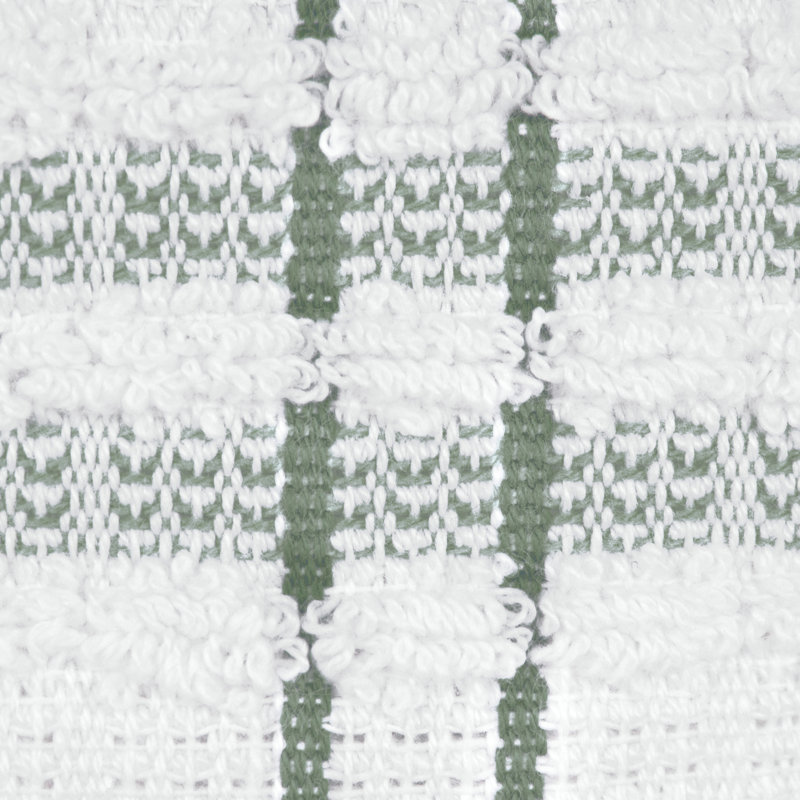Cotton Plaid Waffle Tea Towel Kitchen Towel, Juniper