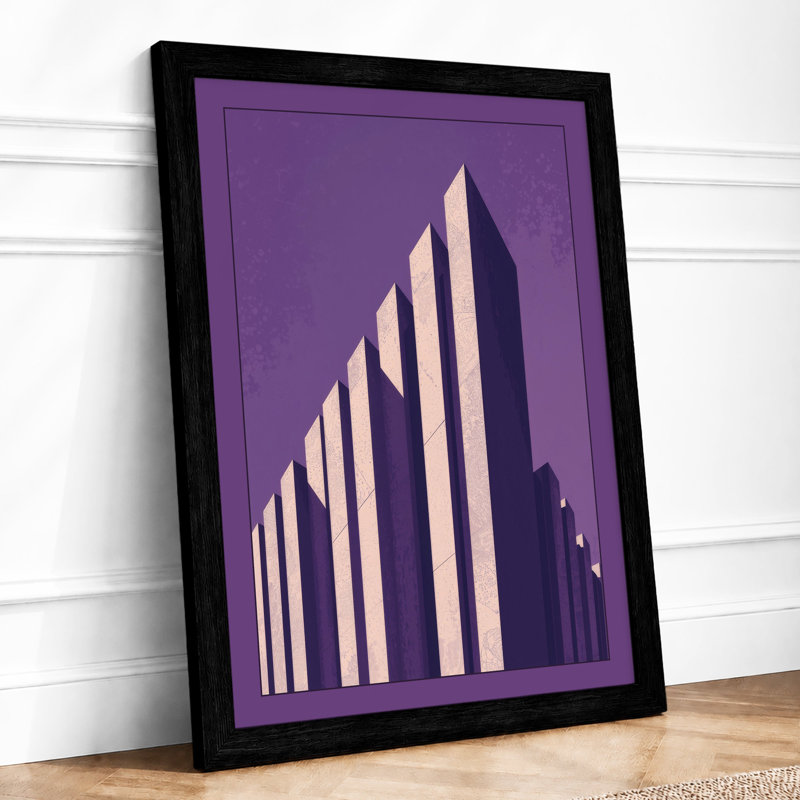 Urban Monument Art Deco - Framed Print, A1 - 84.1 x 59.4 cm, Black