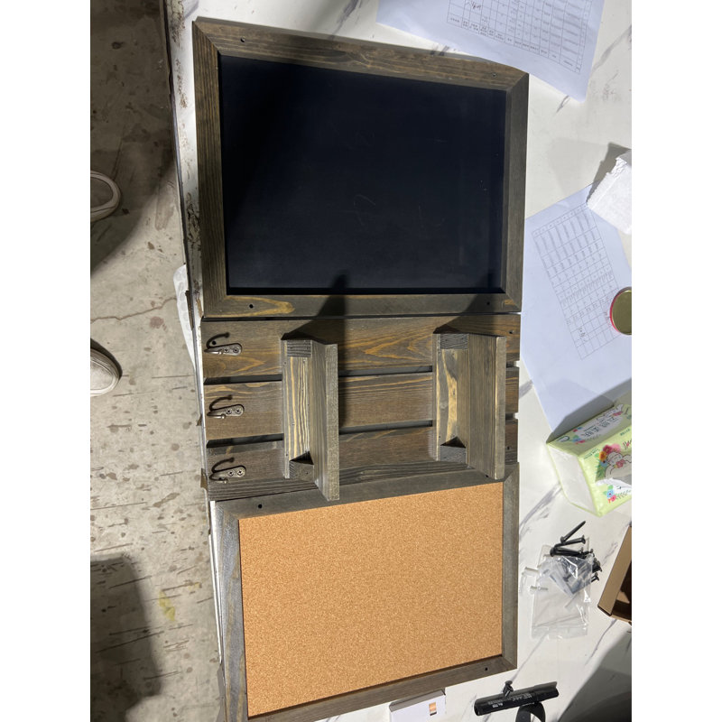 Wall Mounted Combo Board, Black/Brown/Grey