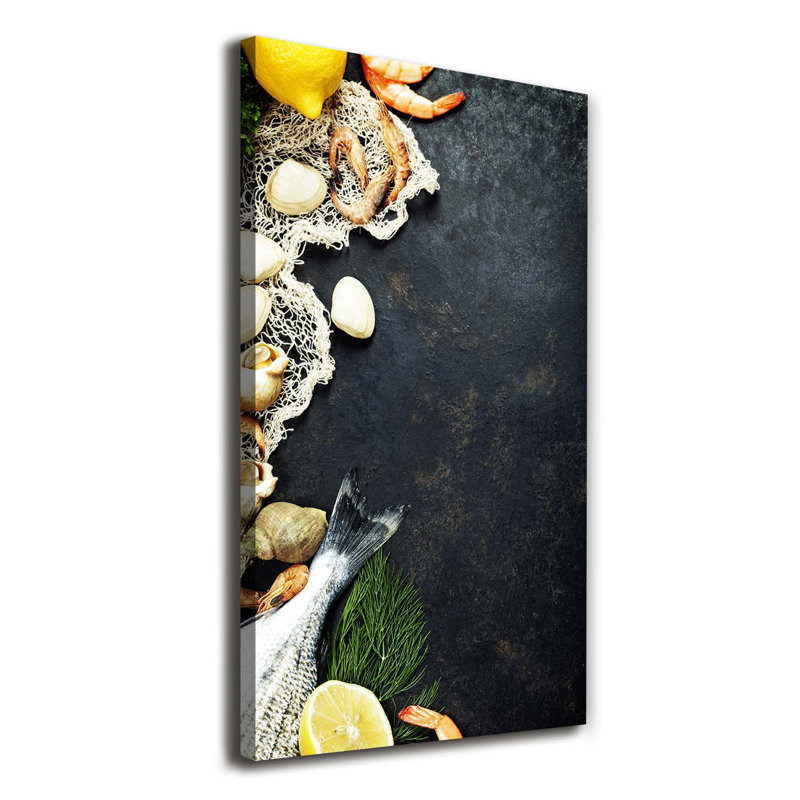 Douglasville Seafood - Wrapped Canvas Print