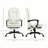 7-Point Vibrating Massage Office Chair, High Back Computer Chair with Lumbar Support, Footrest, Reclining Back, Adjustable Height-405285976