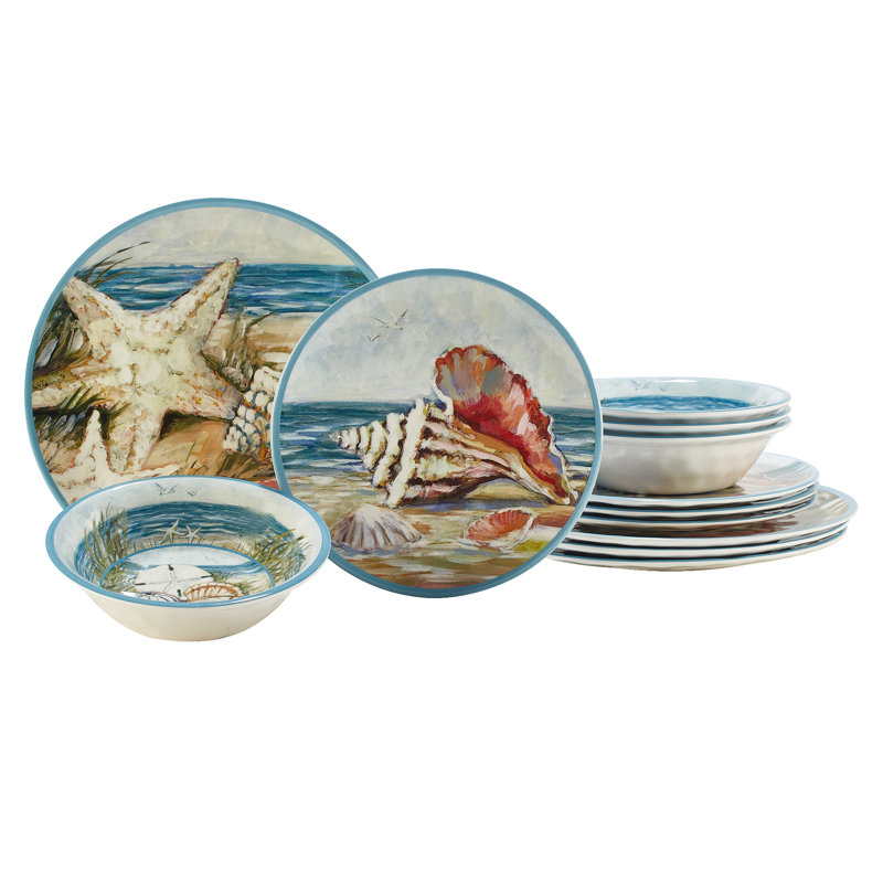Service de table 12 pièces Seacoast Melamine