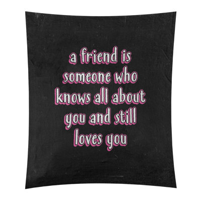 Tapisserie tableau en polyester «Love and Friendship»