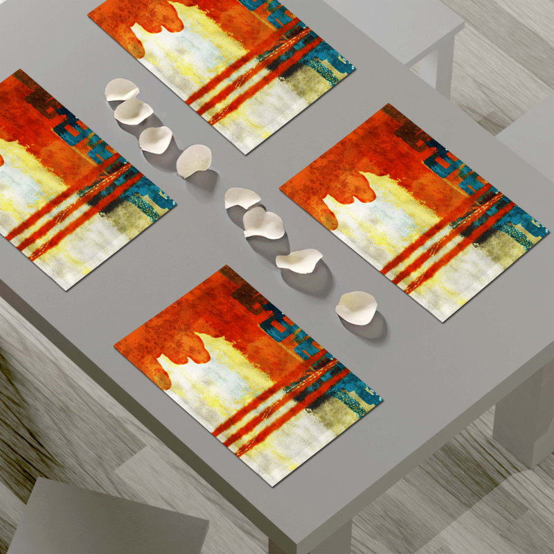Napperon abstrait en polyester
