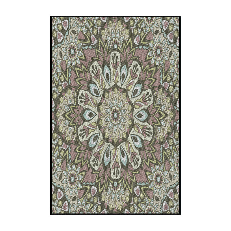 Floral Indoor Rug, Rectangle 4' x 6'