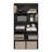 Furinno Basic 5-Tier Open Shelf Bookcase, Bookshelf, Storage Organizer, 7 x 24 x 44, Espresso-116834307