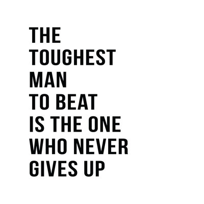 Toughest Man - Wrapped Canvas Print