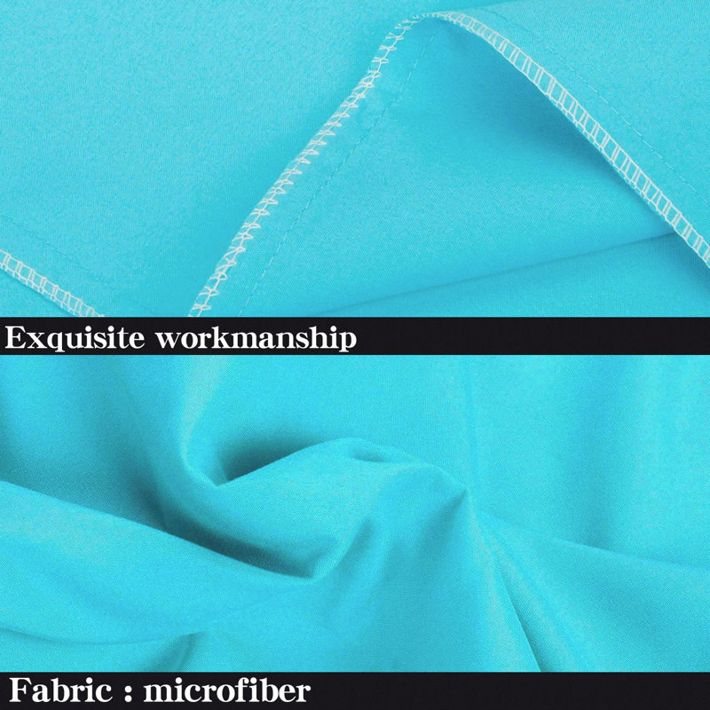 Plush Brushed Microfiber Pillowcases 4 Pack - Wrinkle Fade Stain-Resistant Envelope Style 20x30 Inches​, Blue