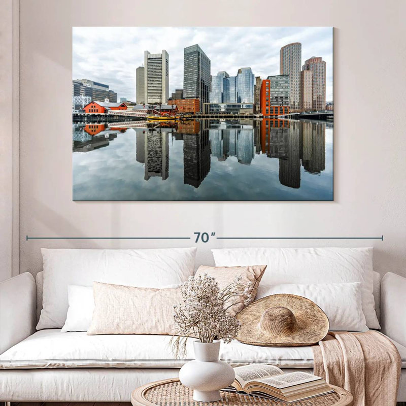 Ravi Boston Harbor View, 34" H x 51" W