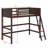 Wood Loft Bed With Ladder-1163759248