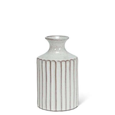 Vase côtelé