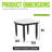 Modern Outdoor Elegance Arc 23.6''Side Table