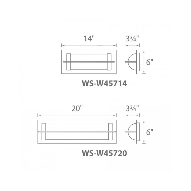 Laffoon LED Wall Light, 6'' W x 3.75'' D x 14'' H