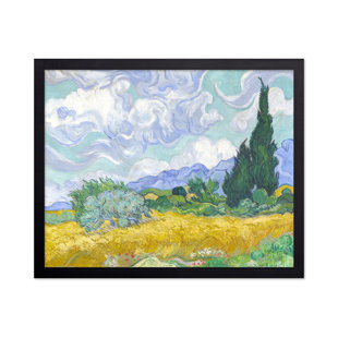 Van Gogh - Champ de blé avec cyprès No1