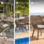 Fauteuil de terrasse avec coussin Brewer