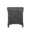 Table de chevet 2 tiroirs gris foncé