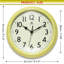 Horloge murale Mid-Century / Moderne ronde en plastique 9,5 pouces-1248103938