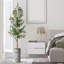 Arbre artificiel dans un pot de fleurs moderne, décoration d'arbre en soie d'olivier artificiel (pot et arbre)-407143830-424482374