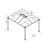 Palram - Canopia Martinique 10' x 12' Aluminum Hardtop Gazebo with Polycarbonate Roof Panels Durable Outdoor Patio Shelter Gray/Bronze-94008247