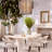 Piazza Square Marble Top with Marble Base Dining Table