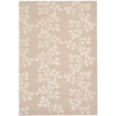 Tibetan Hand Knotted Silk & Wool Pile Floral Rug