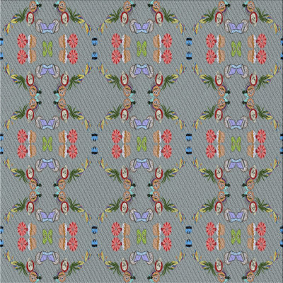 Tapis gris tissé à la machine