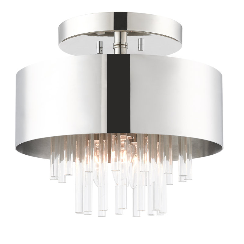 Semi Flush Mount, Brushed Nickel