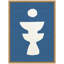«Ceramo Blue Beige 4» par Rocket Jack, reproduction d'art sur toile encadrée