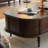 French Vintage Oval Storage Coffee Table-107735449