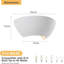 Surbhi Ceramic Flush Mounted Sconce