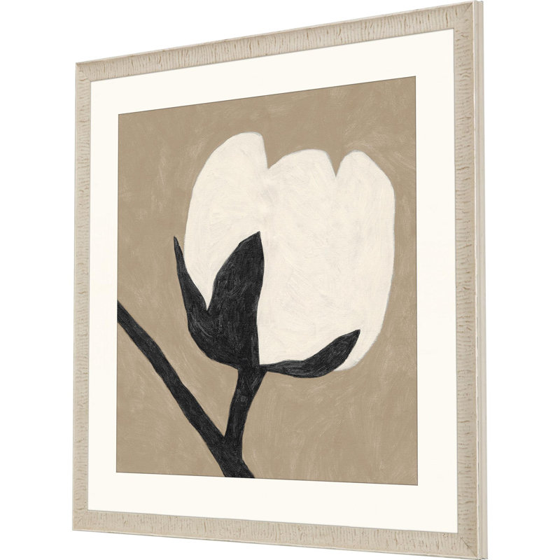 Reproduction d'art délicat encadré blanc