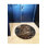 Tapis décoratif moderne à motif antique noir et orange