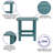 Balasi All-Weather Poly Resin Adirondack Side Table - Patio Table-1008816223