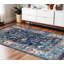 Tapis floral tissé à la machine 4 pi x 6 pi
