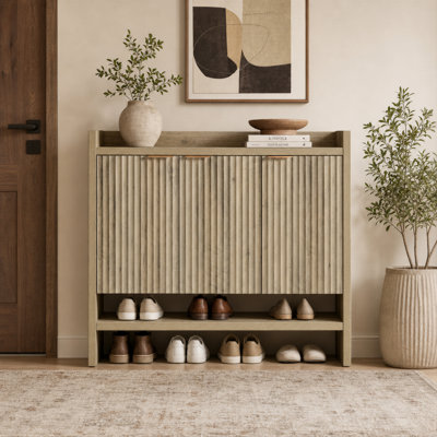 Nicolee 30 Pair Shoe Storage Cabinet
