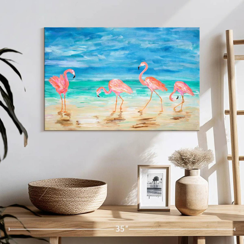 Brampt Sunny Flamingo Beach, H 16 po x l 24 po