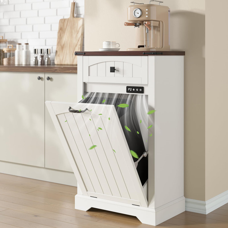 Armoire à poubelle inclinable avec fonction négative d'ionisation et de désodorisation