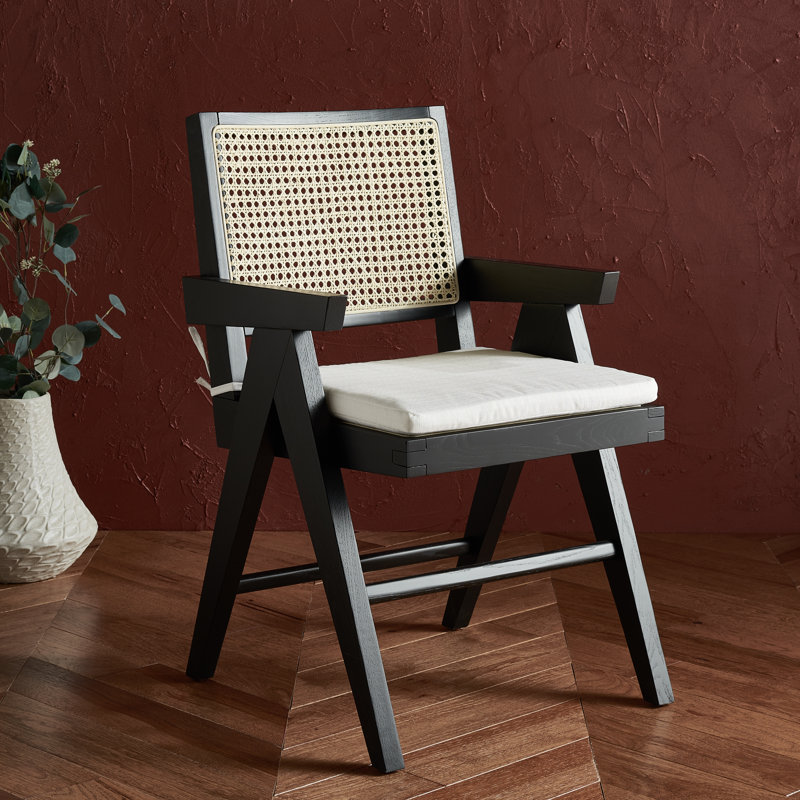 Fauteuil Josephina, Noir / naturel
