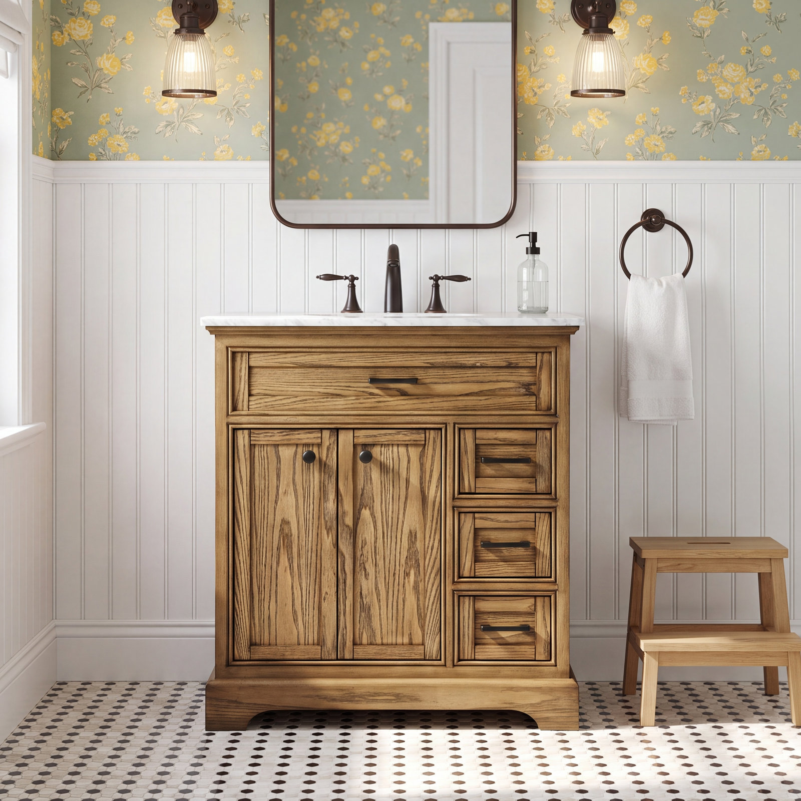 Hermes 32'' Single Bathroom Vanity, Driftwood