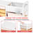 Metal Organizers Utility Cart,Rolling Cart with Wheels，Rolling Storage Cart with 14 Large Drawers, Utility Cart with Tabletop & DIY Pegboard-114472087