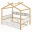 Lit double en bois avec lit gigogne simple